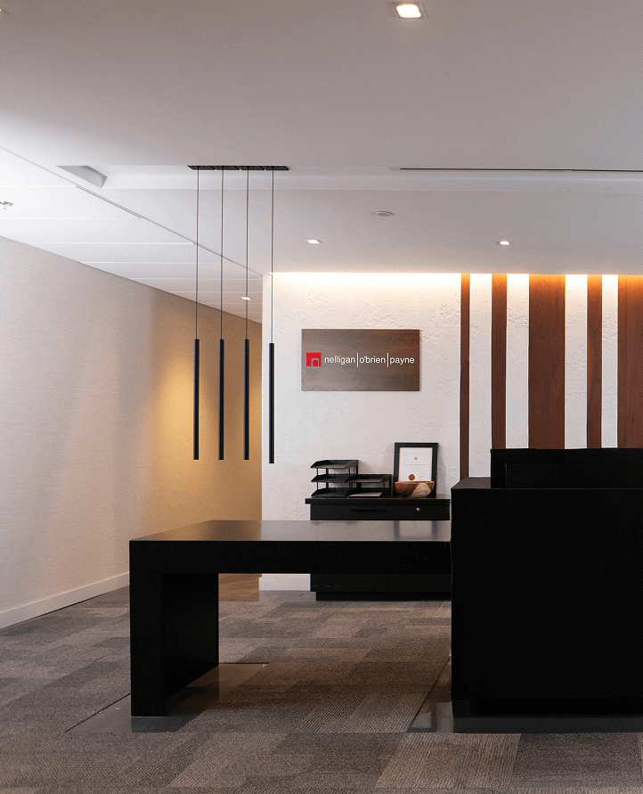 Reception area of the Nelligan Law office in Ottawa